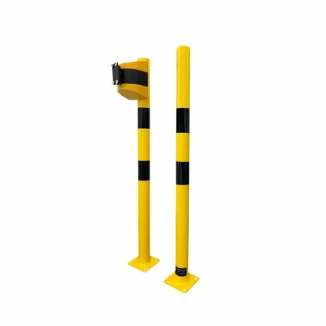 Černo-žlutý vymezovací sloupek - délka 900 cm, výška 100 cm