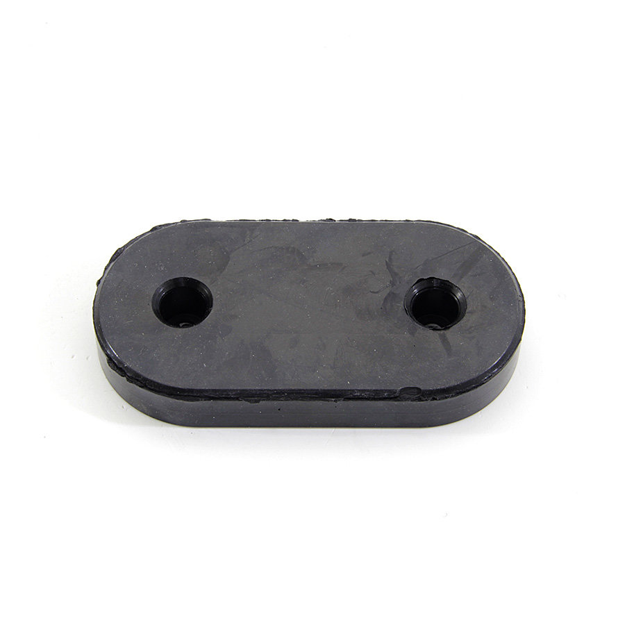 Černý gumový doraz na rampu FLOMA - 11,8 x 6 cm a tloušťka 1,7 cm