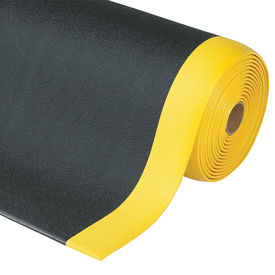 Černo-žlutá protiúnavová rohož Sof-Tred Plus - délka 91 cm, šířka 60 cm, výška 0,94 cm