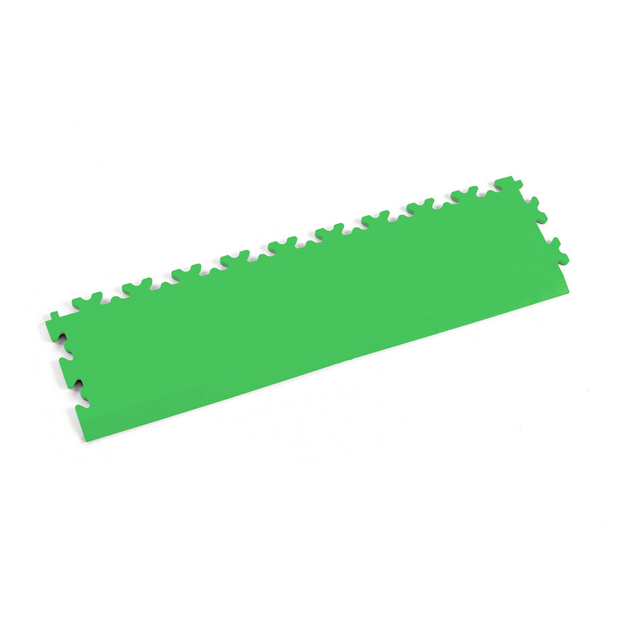 Zelený PVC vinylový nájezd Fortelock Industry Ultra (kůže) - délka 51 cm, šířka 14 cm, výška 1 cm