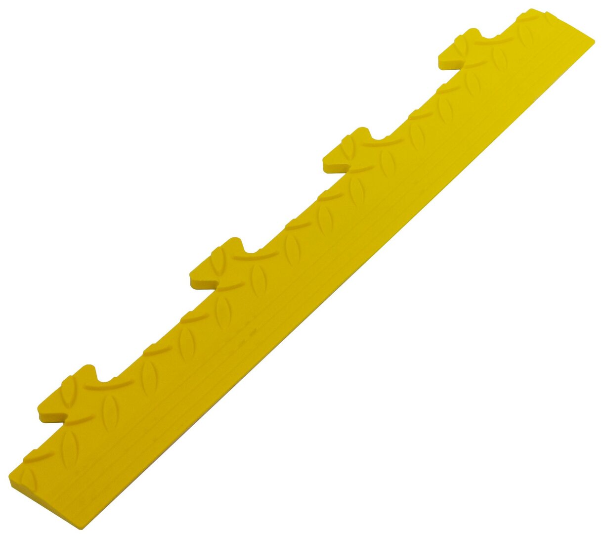 Žlutý (PVC) vinylový nájezd "samec" pro dlaždice Tenax - 48 x 7 x 0,8 cm