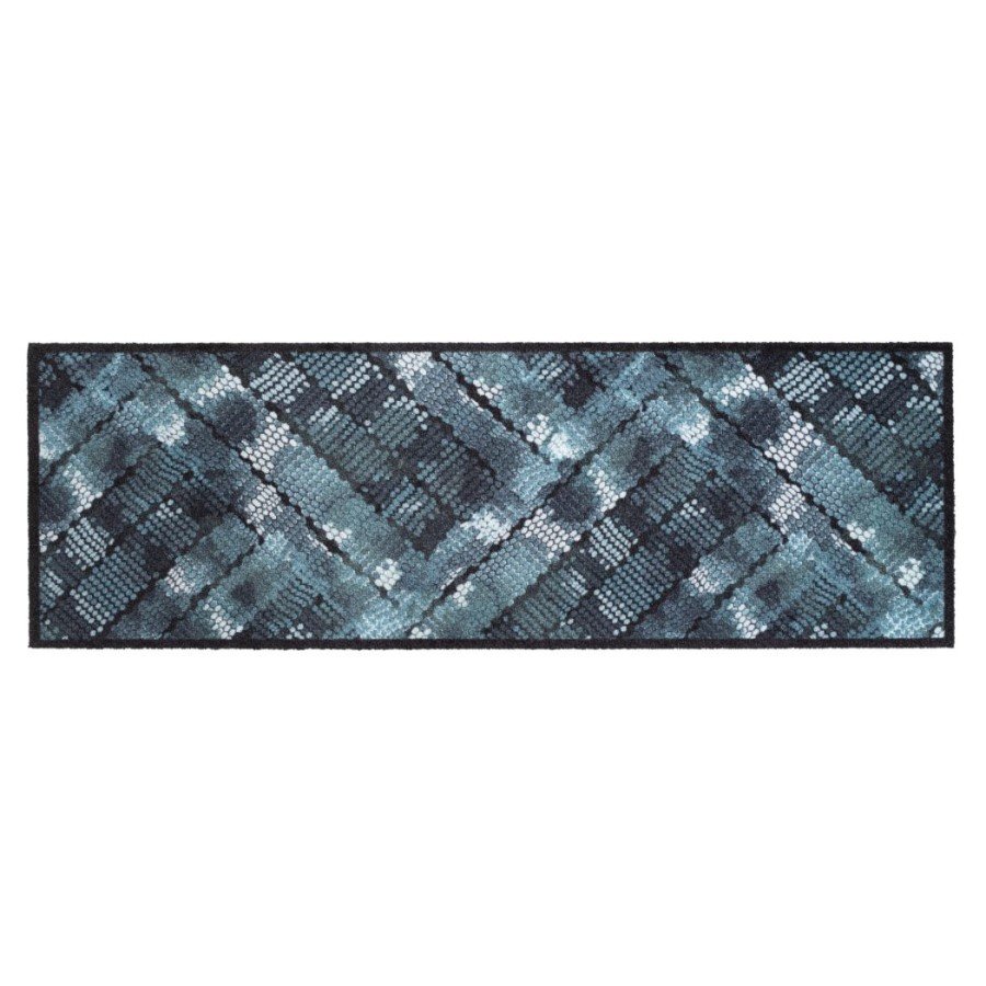 Vnitřní vstupní čistící pratelná rohož Prestige, Blue texture, FLOMA - délka 50 cm a šířka 150 cm 