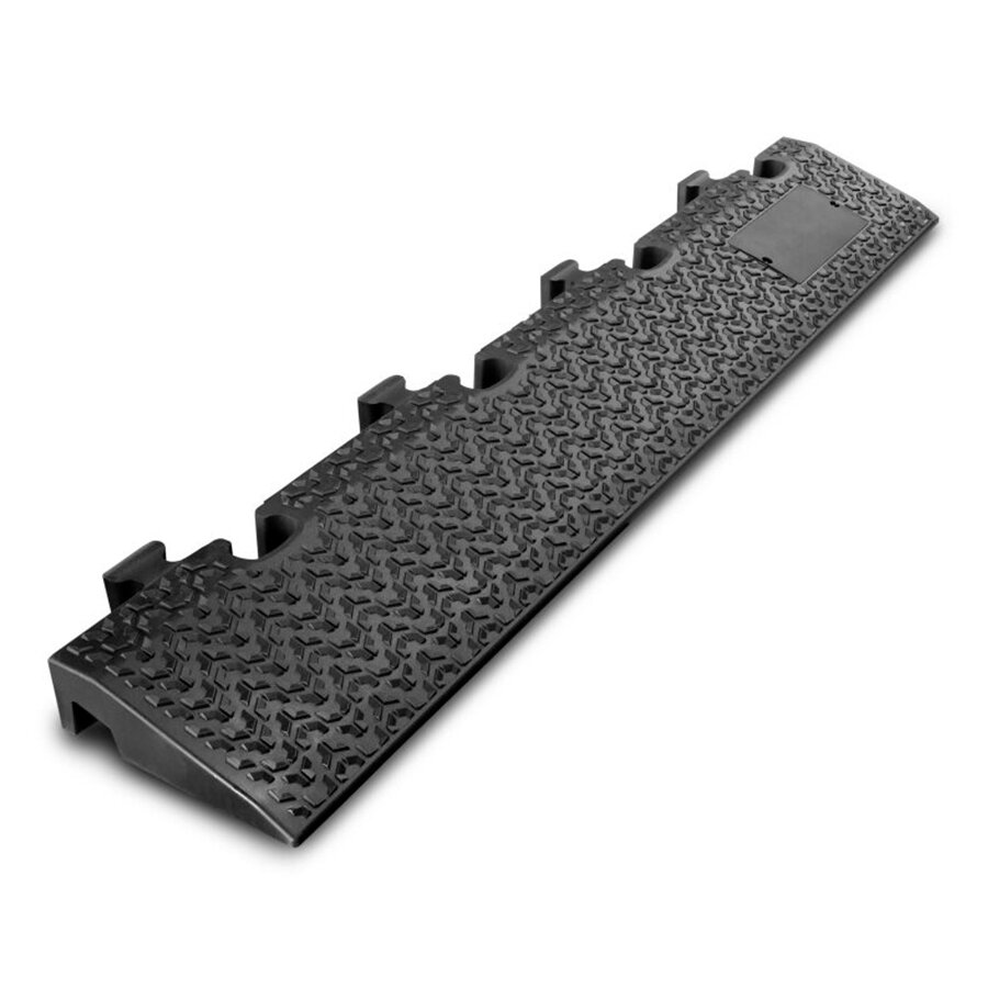 Černá plastová nájezdová rampa DEFENDER MIDI 5 2D RS - délka 100 cm, šířka 17,2 cm, výška 5,3 cm
