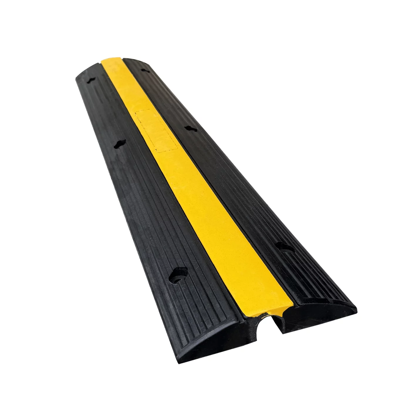 Černo-žlutý gumový kabelový most (1x30x30) FLOMA CPR11 - 100 x 20 x 4 cm