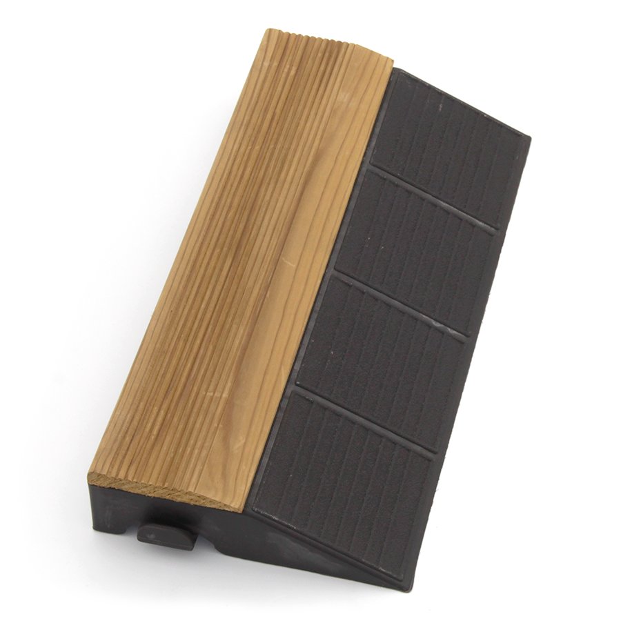 Dřevěný nájezd "samice" pro terasovou dlažbu Linea Combi-Wood - 40 x 19,5 x 6,5