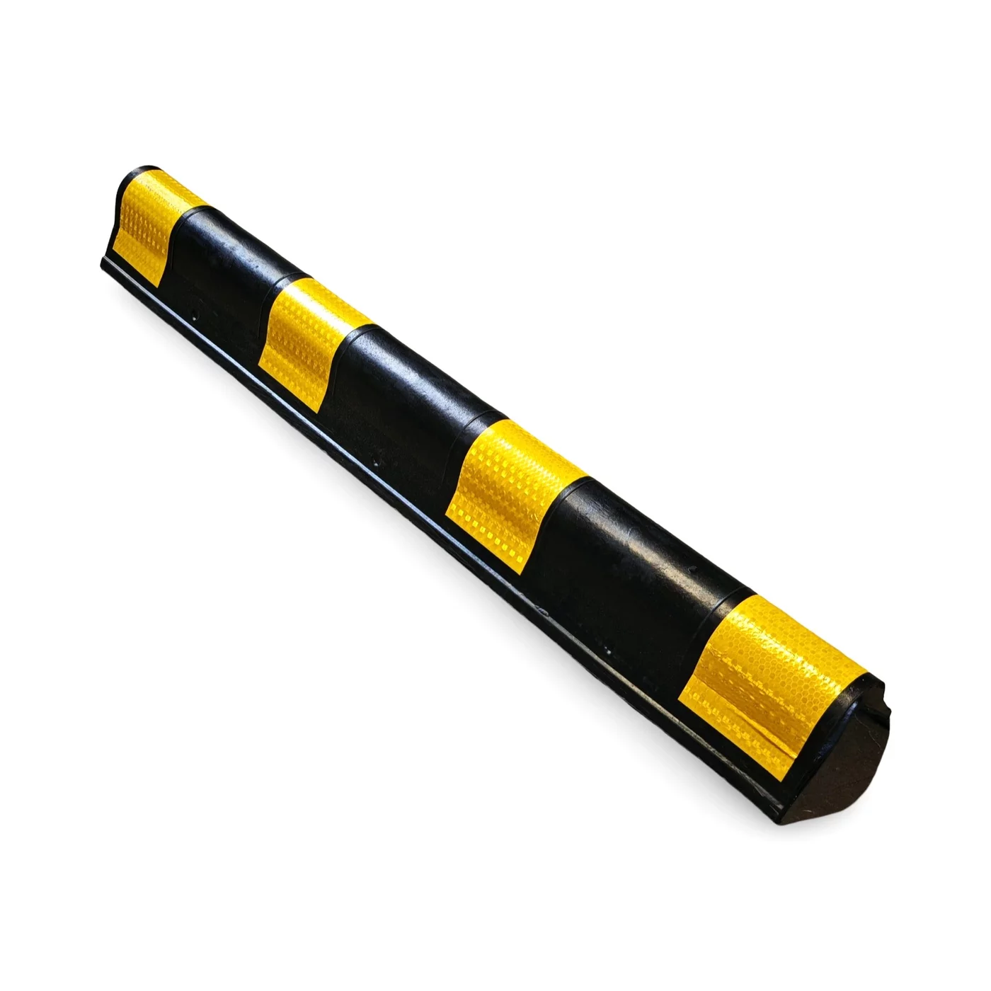 Černo-žlutá gumová ochrana rohů zdí a stěn FLOMA WP97 - 80 x 15 x 1 cm