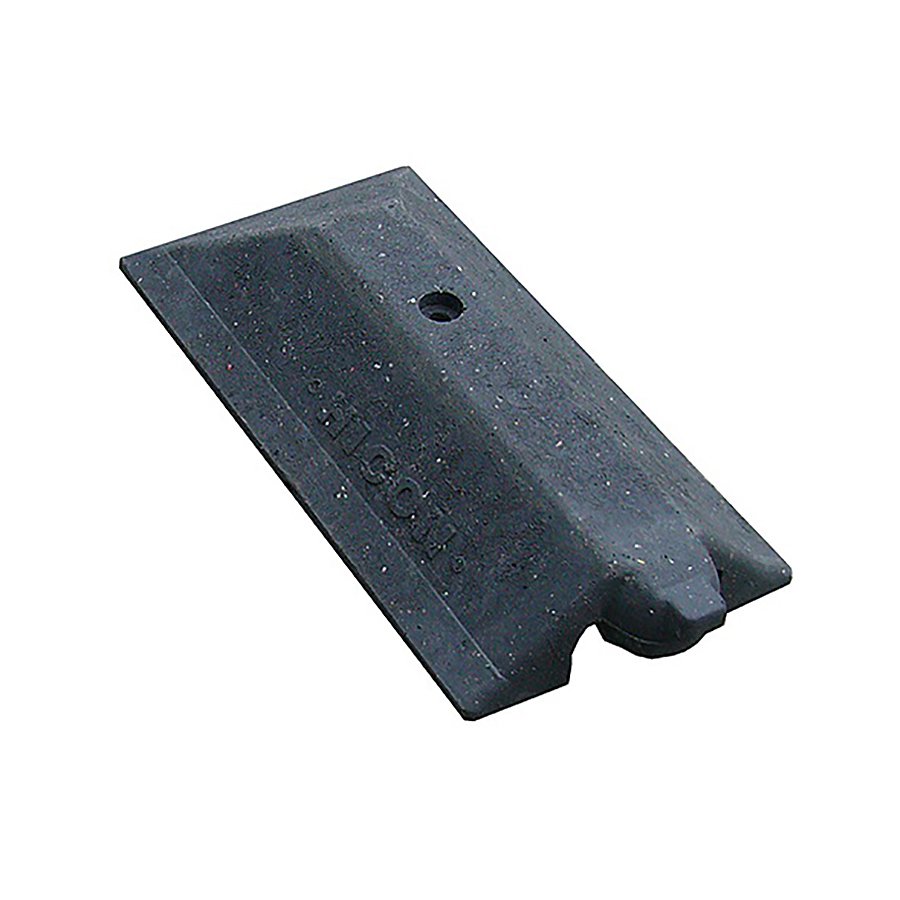 Černá plastová koncovka pro vodící prahy CZ 3 "samec" - délka 49 cm, šířka 24,8 cm, výška 9 cm