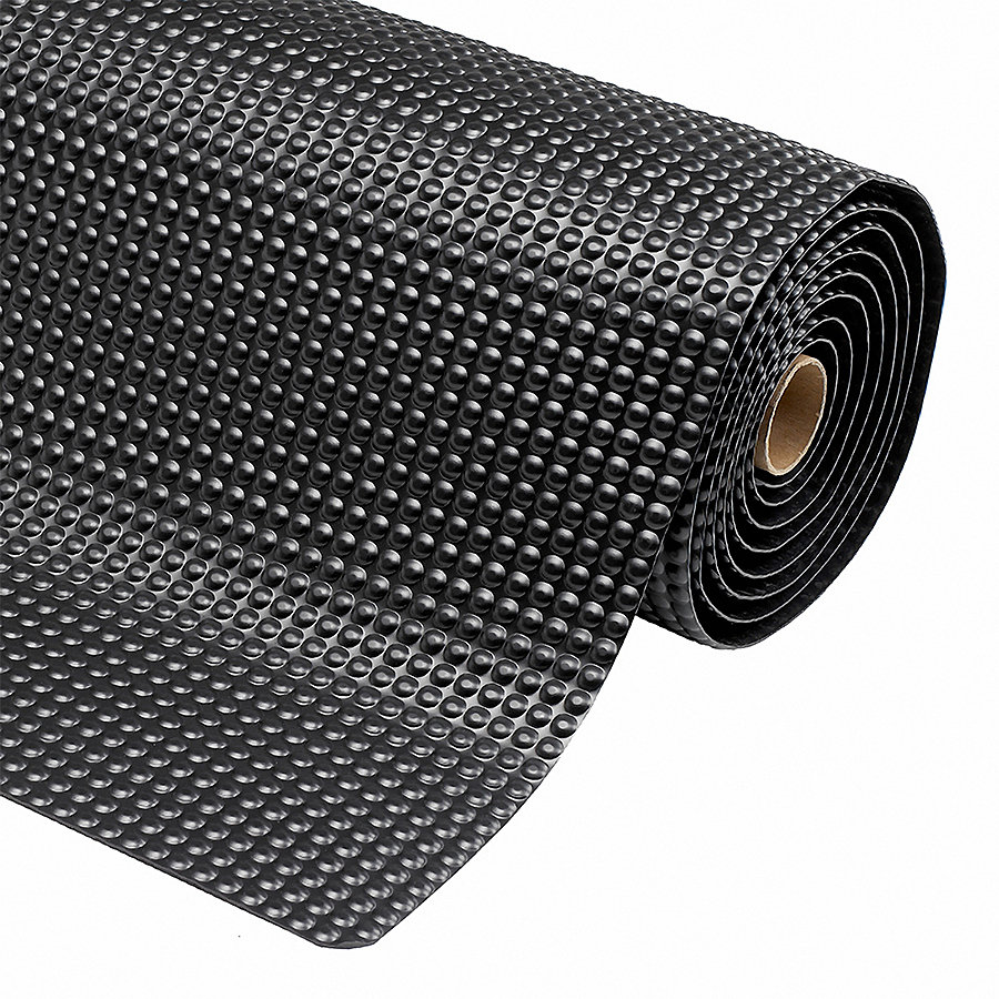 Černá protiúnavová průmyslová laminovaná rohož Sky Trax - délka 21,9 m, šířka 60 cm a výška 1,9 cm 