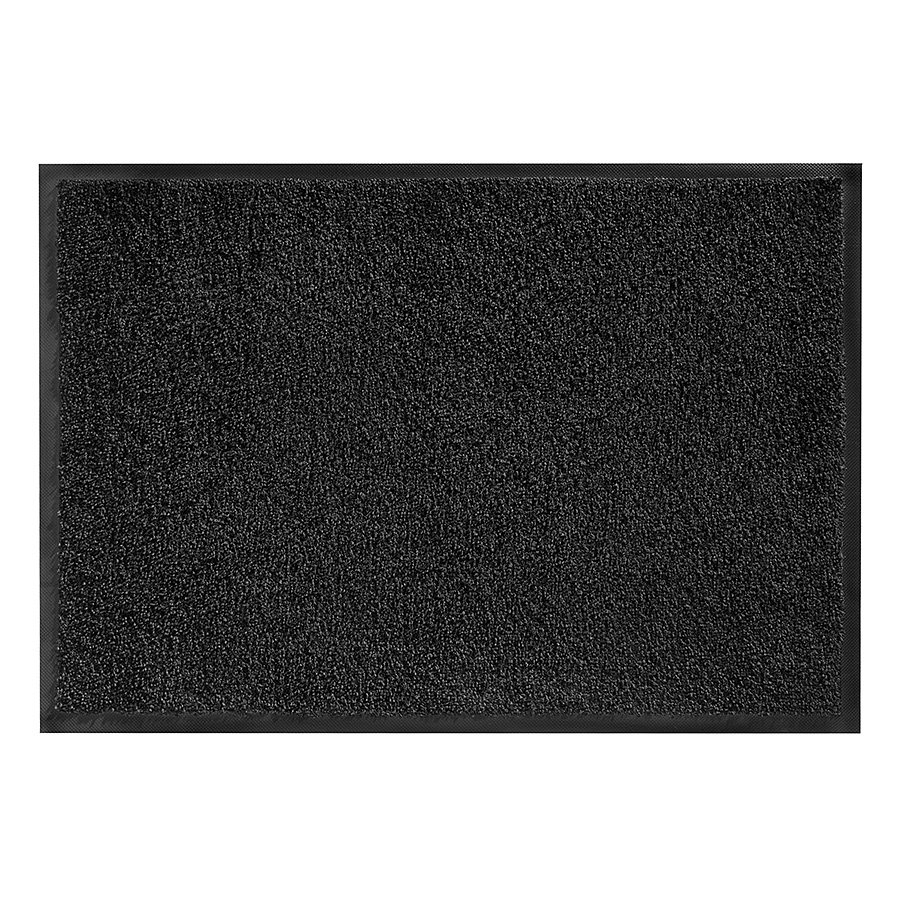 Antracitová vnitřní čistící pratelná vstupní rohož FLOMA Magic - 115 x 180 x 1 cm