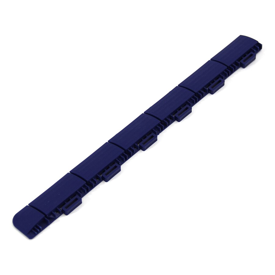 Modrý plastový nájezd "samice" pro terasovou dlažbu Linea Marte - délka 60 cm, šířka 5,2 cm, výška 1,3 cm