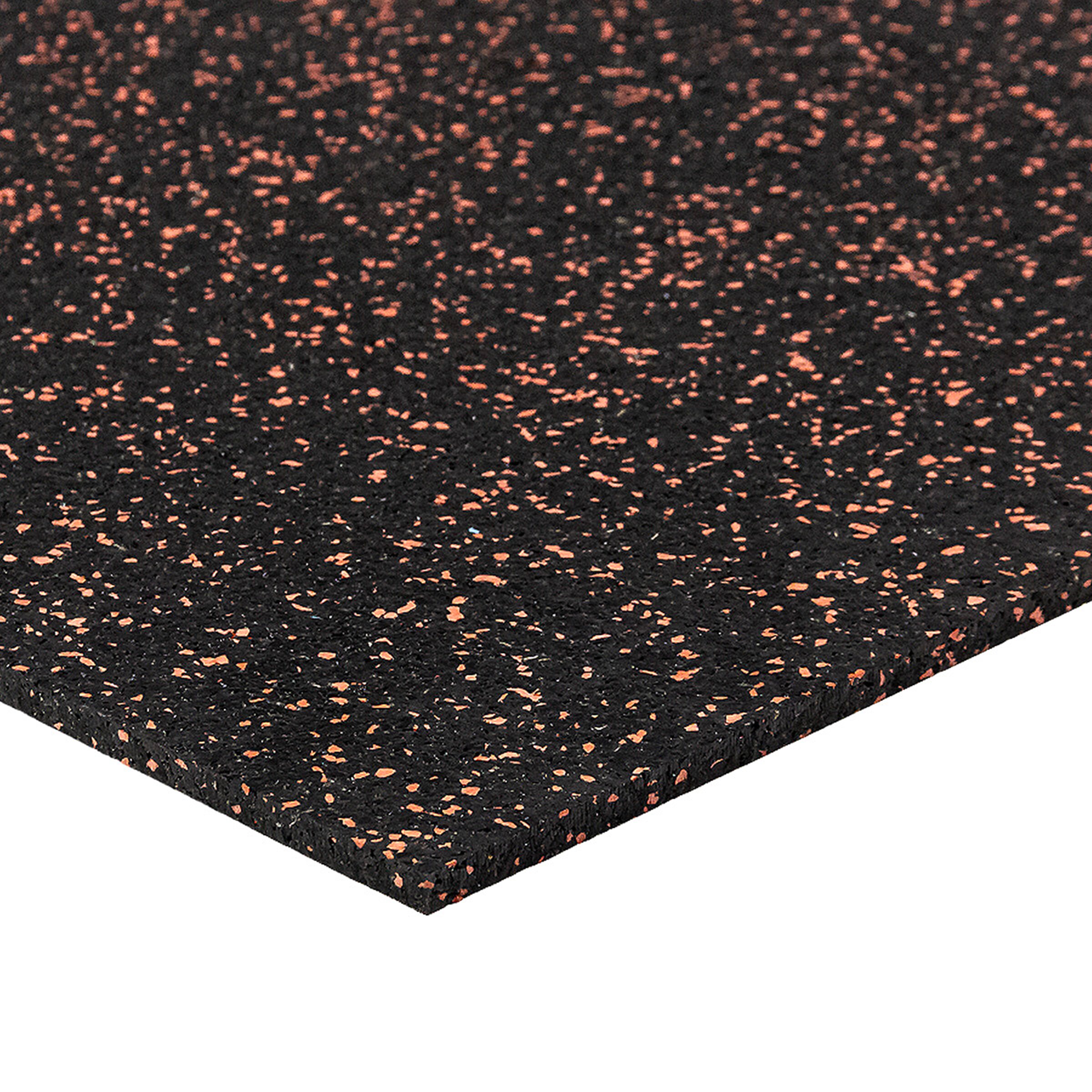 Černo-červená podlahová guma (puzzle - střed) FLOMA FitFlo SF1050 - délka 100 cm, šířka 100 cm, výška 0,8 cm