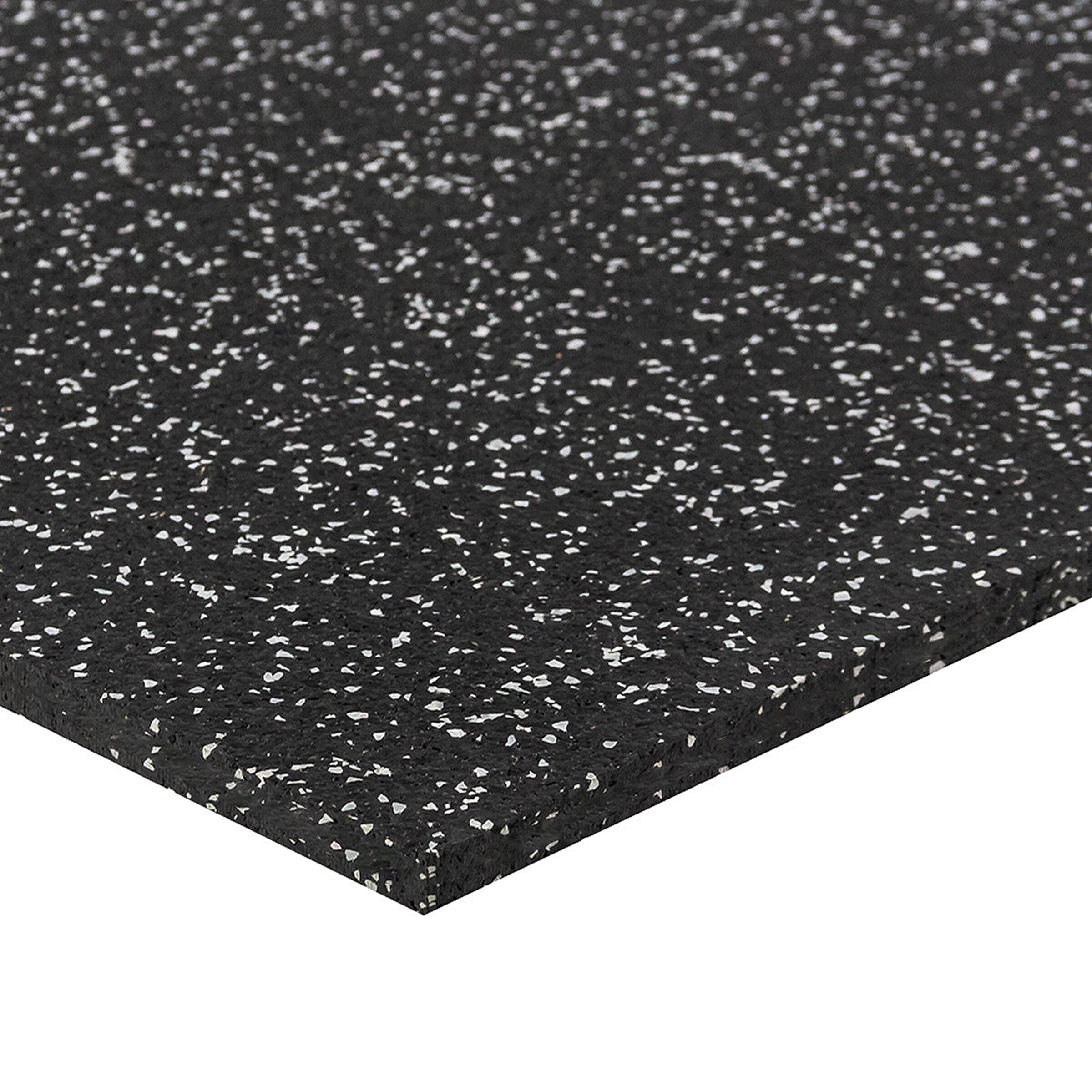 Černo-šedá podlahová guma (puzzle - střed) FLOMA FitFlo SF1050 - délka 50 cm, šířka 50 cm, výška 1,6 cm