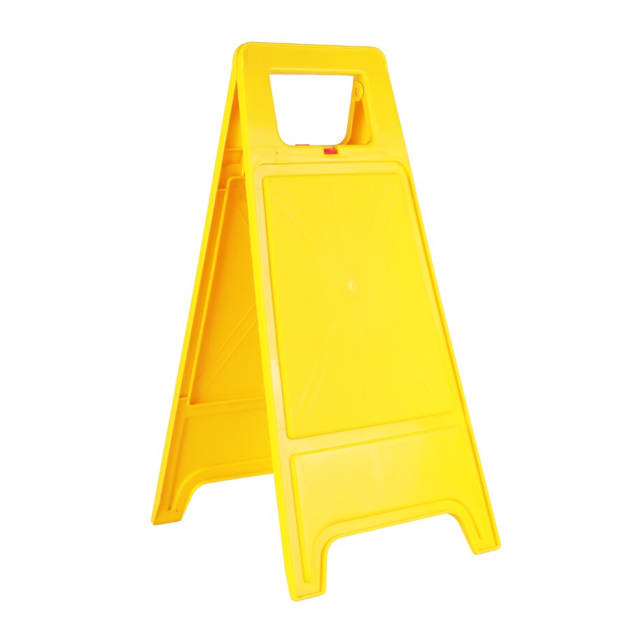Žlutý PVC výstražný stojan Pozor! Nebezpečný prostor - délka 61,5 cm, šířka 30 cm