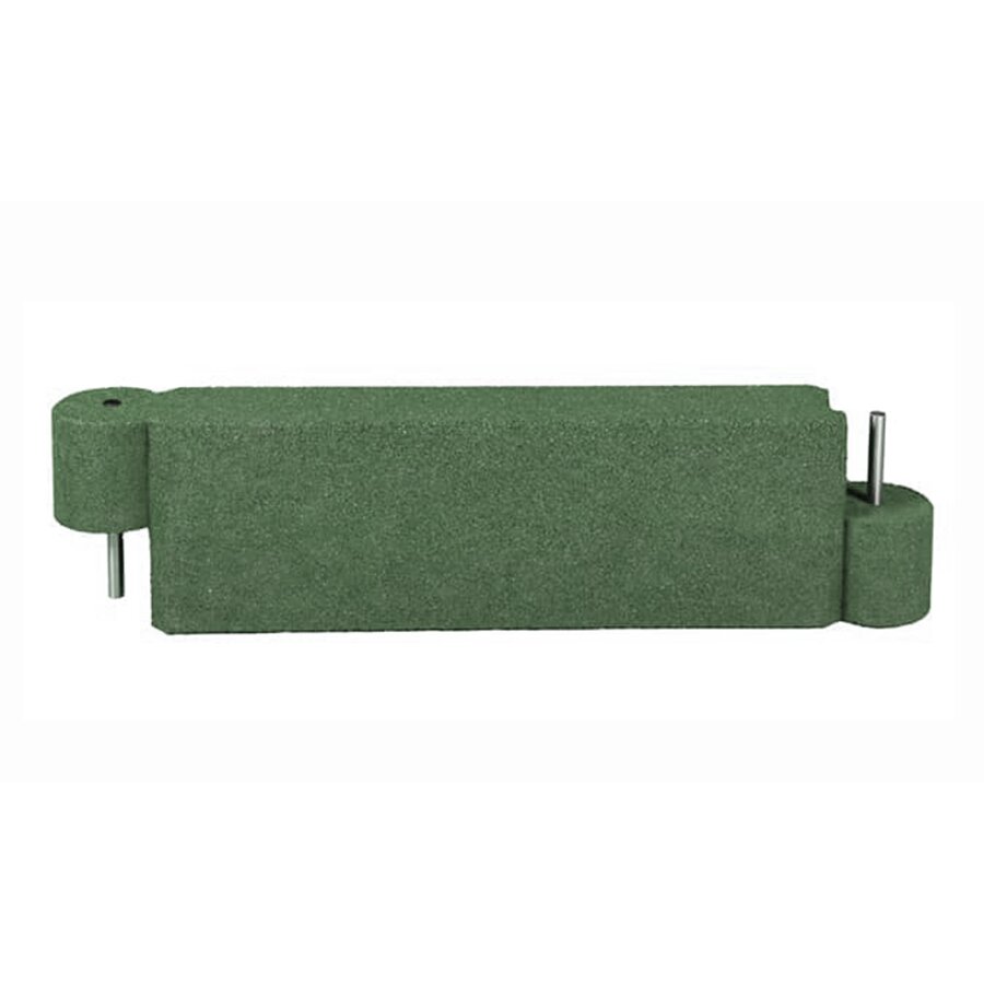 Zelený gumový dopadový obrubník OB4 FLOMA - délka 115 cm, šířka 15 cm, výška 30 cm