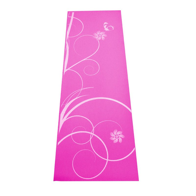 Růžová gymnastická podložka na cvičení SPARTAN SPORT - délka 170 cm, šířka 60 cm, výška 0,4 cm