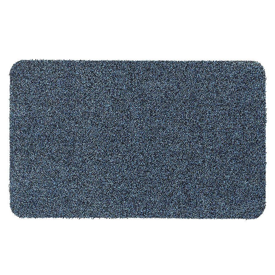 Modrá pratelná vstupní rohož FLOMA Majestic - délka 50 cm, šířka 80 cm, výška 0,6 cm