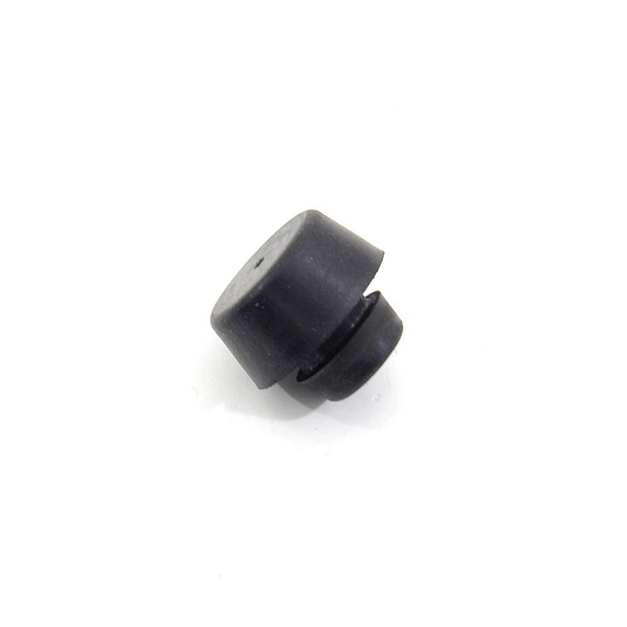 Černý gumový doraz nástrčný do díry FLOMA - průměr 2,8 cm x 1,3 cm a výška krku 0,4 cm