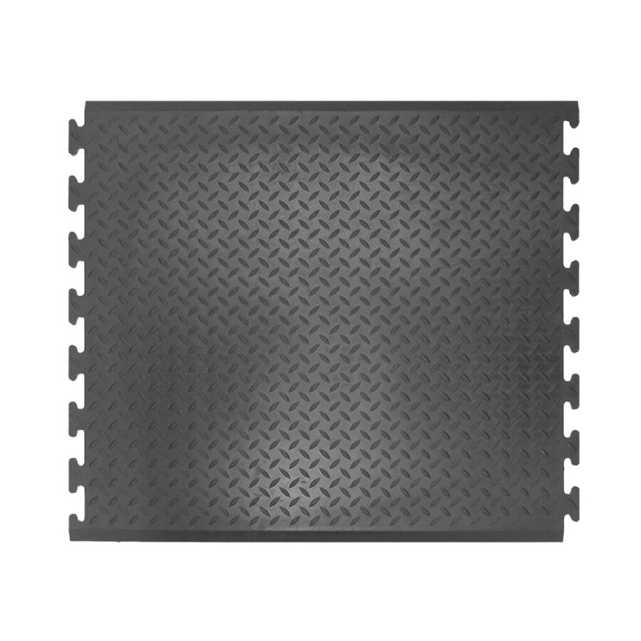 Černá gumová protiskluzová rohož (25% nitrilová pryž) (střed) Comfort-Lok - délka 80 cm, šířka 70 cm, výška 1,2 cm