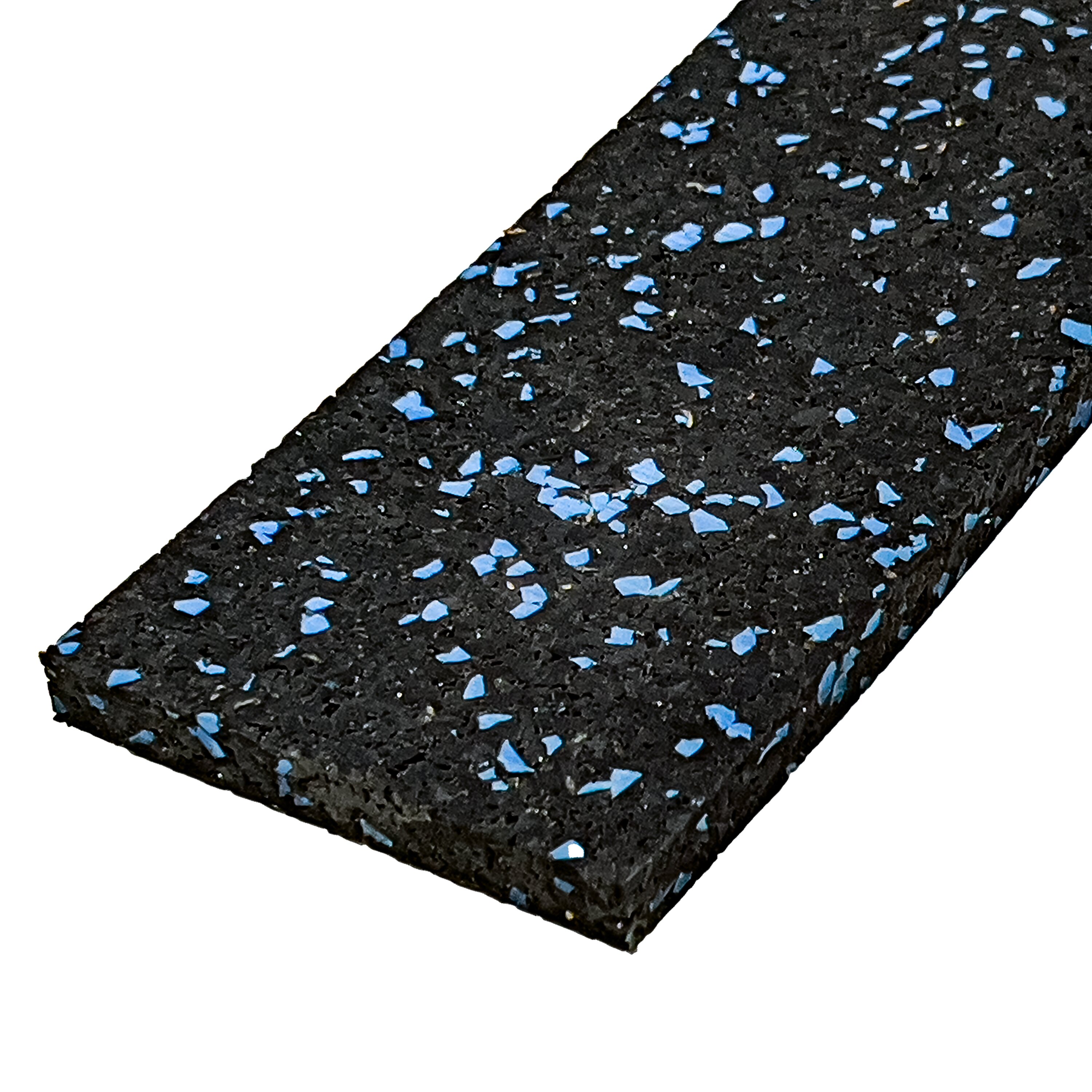 Černo-modrá gumová soklová podlahová lišta FLOMA FitFlo IceFlo - 200 x 7 x 0,8 cm
