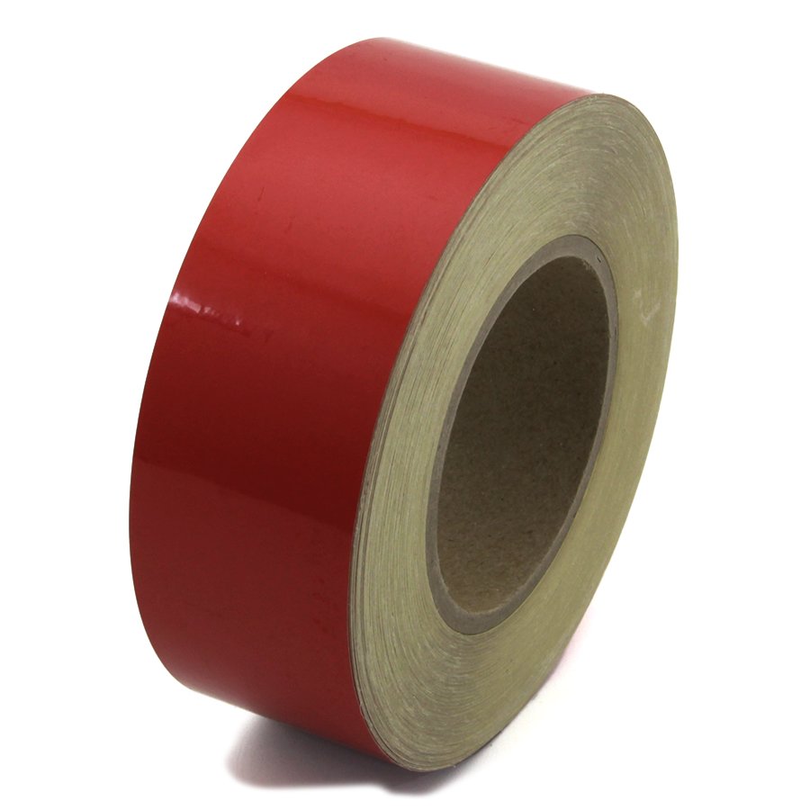 Červená reflexní výstražná páska - délka 45 m, šířka 5 cm