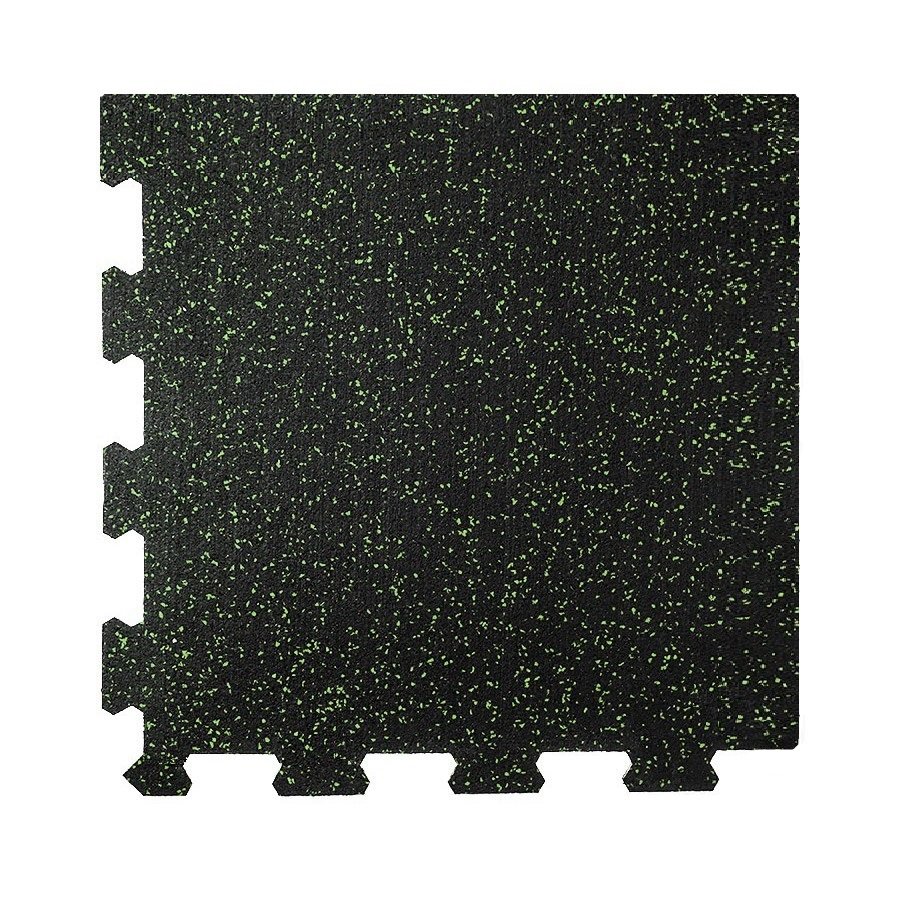 Různobarevná pryžová (10% EPDM PREMIUM) modulární fitness deska (roh) SF1050, FLOMA - délka 47,8 cm, šířka 47,8 cm a výška 1,6 cm 