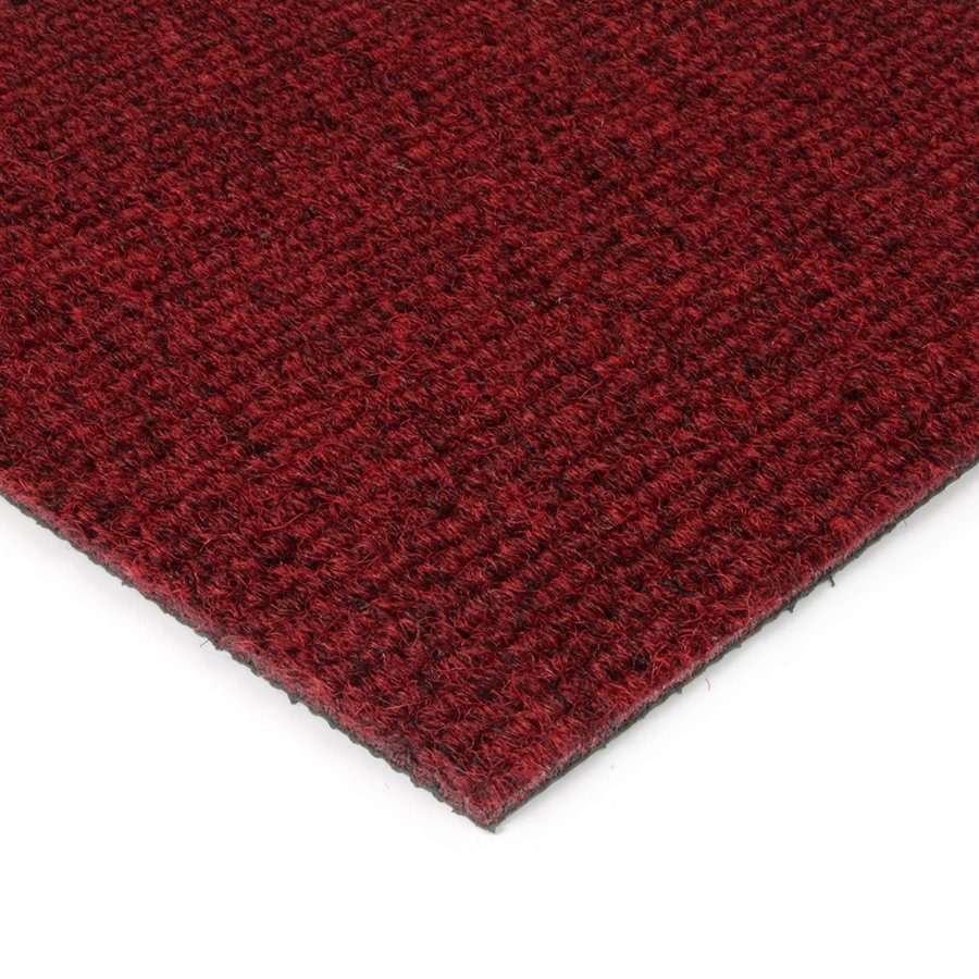 Červená kobercová vnitřní čistící zóna Catrine, FLOMA - délka 200 cm, šířka 200 cm a výška 1,35 cm 