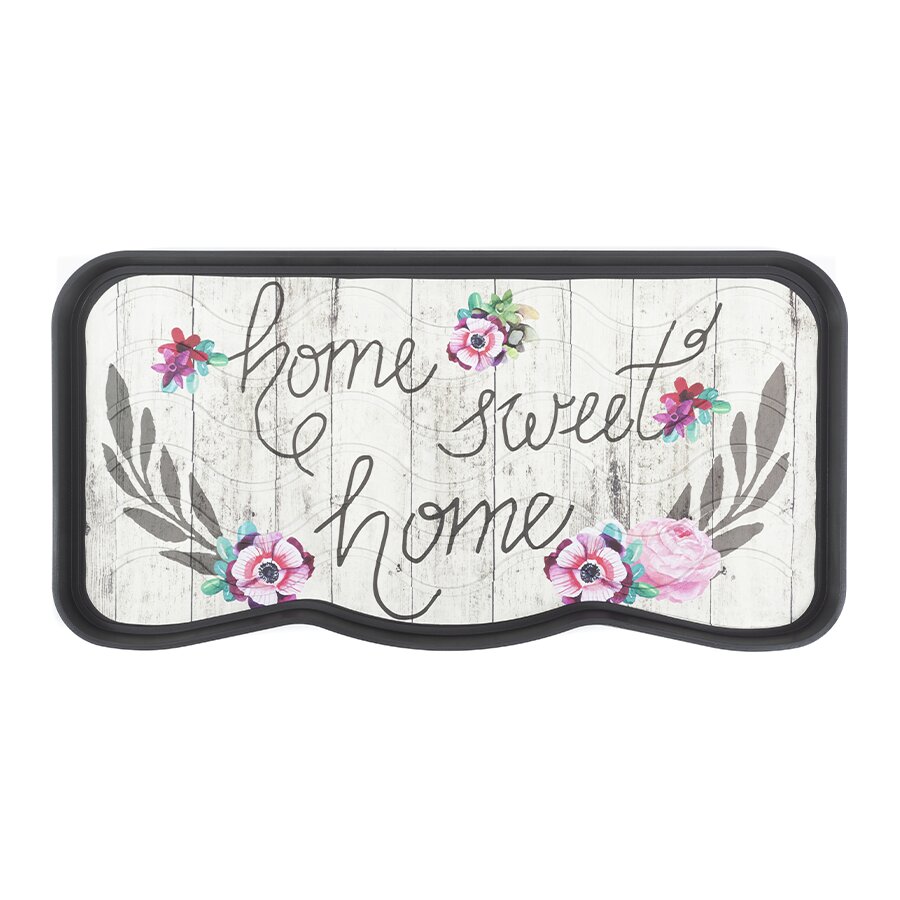 Plastový odkapávač na boty FLOMA Rustical Home - délka 38 cm, šířka 75 cm a výška 2,1 cm