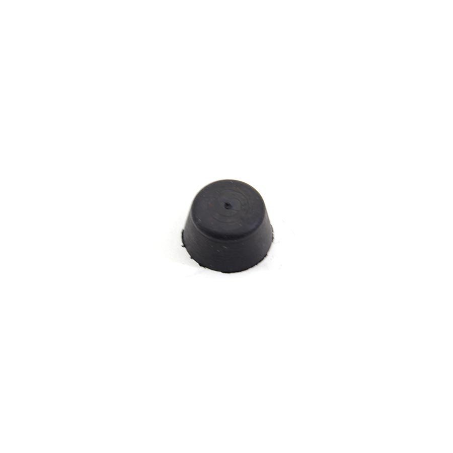 Černý pryžový doraz návlečný pro hlavu šroubu FLOXO - průměr 1,9 cm a výška 1 cm 