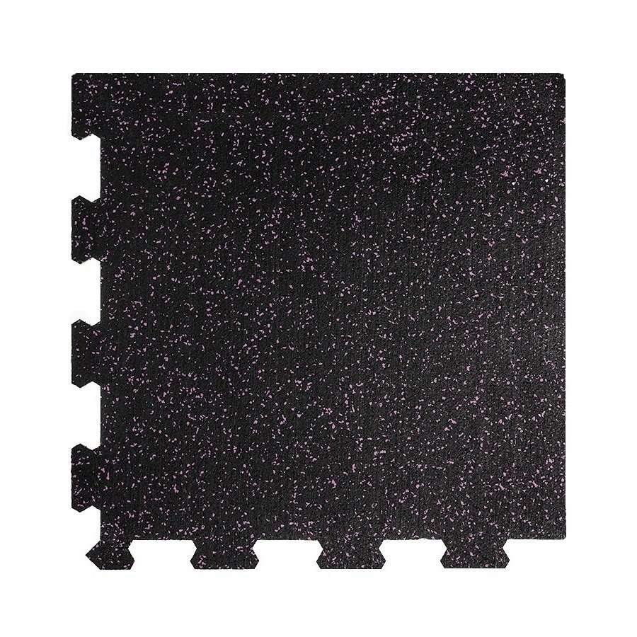 Různobarevná pryžová (10% EPDM STANDARD) modulární fitness deska (roh) SF1050, FLOMA - délka 47,8 cm, šířka 47,8 cm a výška 1,6 cm 