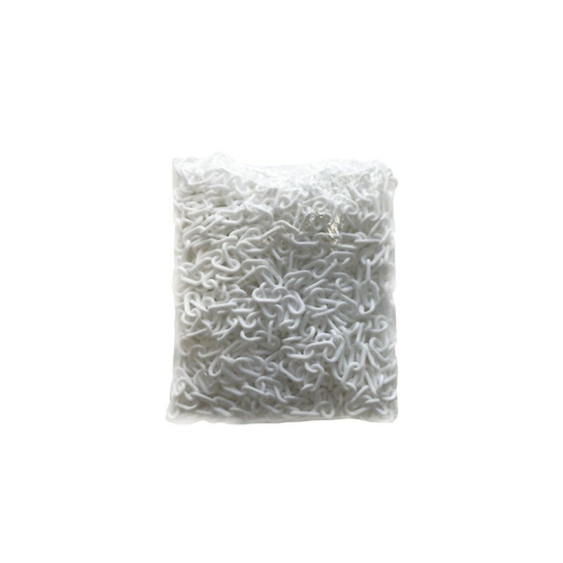 Bílý plastový označovací řetěz (metráž) - průměr 6 mm
