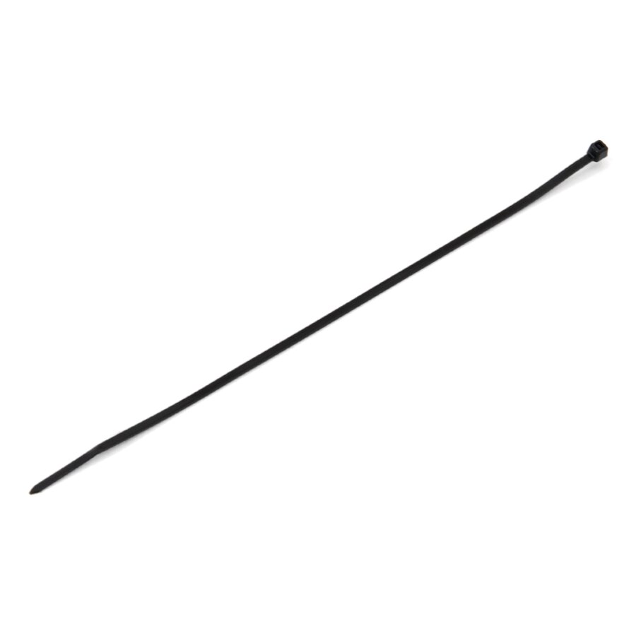 Černá plastová stahovací páska - délka 20 cm a šířka 0,25 cm - 100 ks