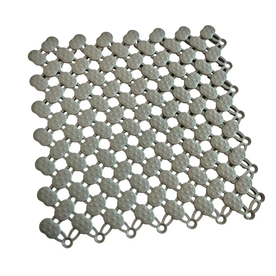 Šedá bazénová rohož FLOMA SP20 - 21,7 x 21,7 x 0,8 cm