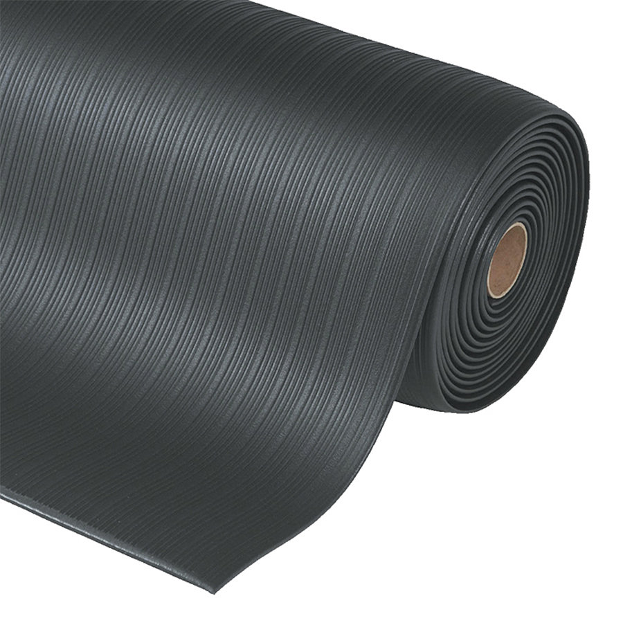 Černá protiúnavová rohož (role) Airug Plus - délka 18,3 m, šířka 91 cm, výška 0,94 cm
