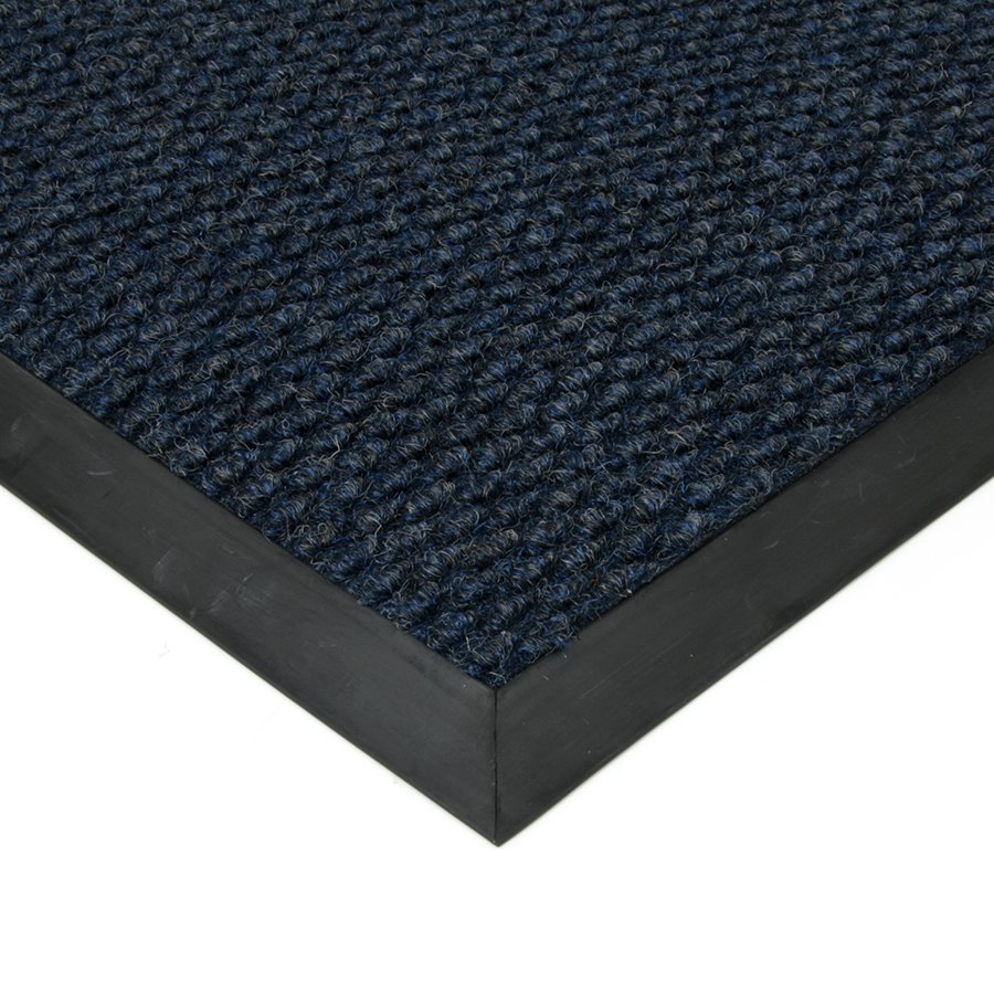 Modrá textilní zátěžová vstupní rohož FLOMA Fiona - délka 110 cm, šířka 160 cm, výška 1,1 cm