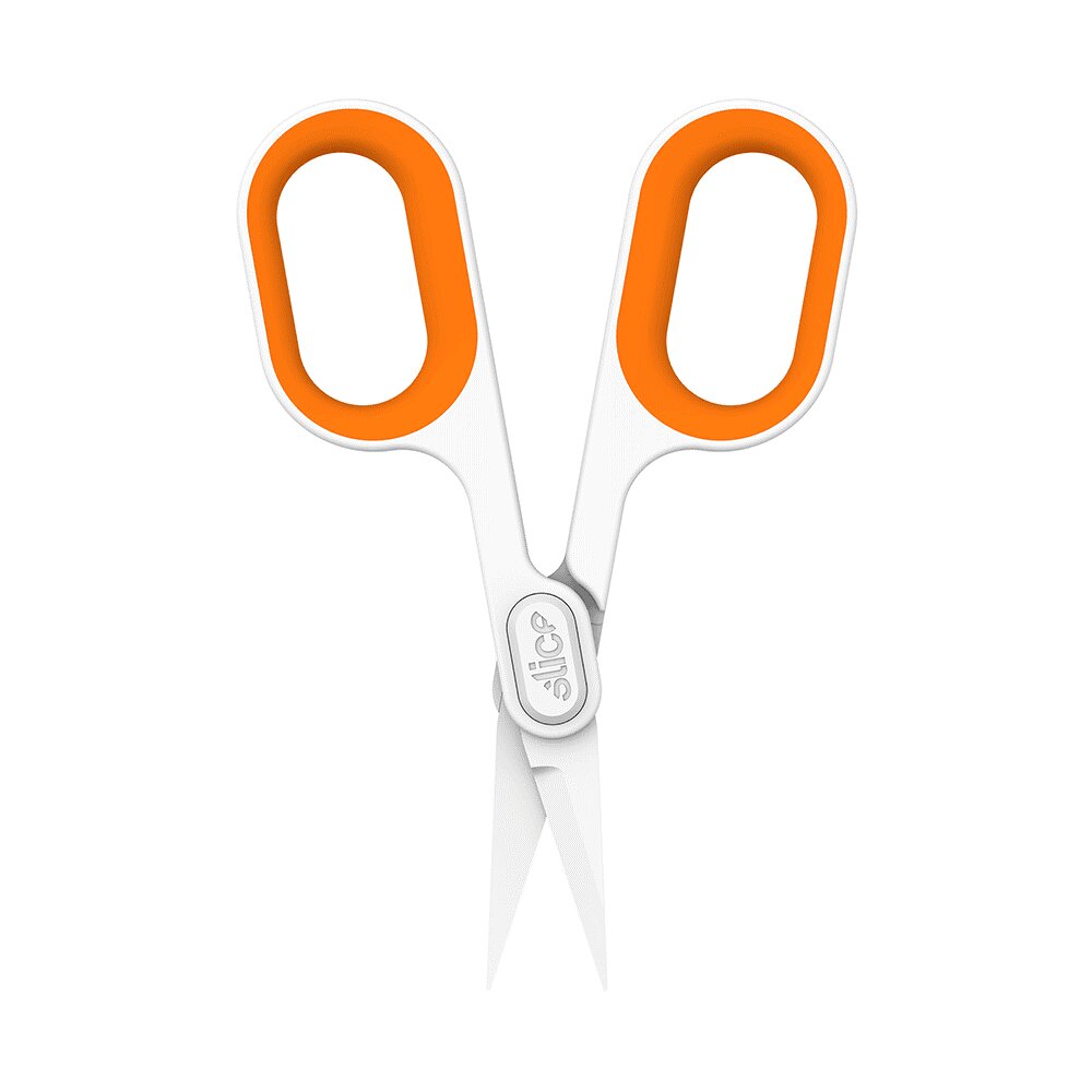 Keramické nůžky (ostrá špička) - délka 13,2 cm, šířka 6,2 cm, výška 1,3 cm
