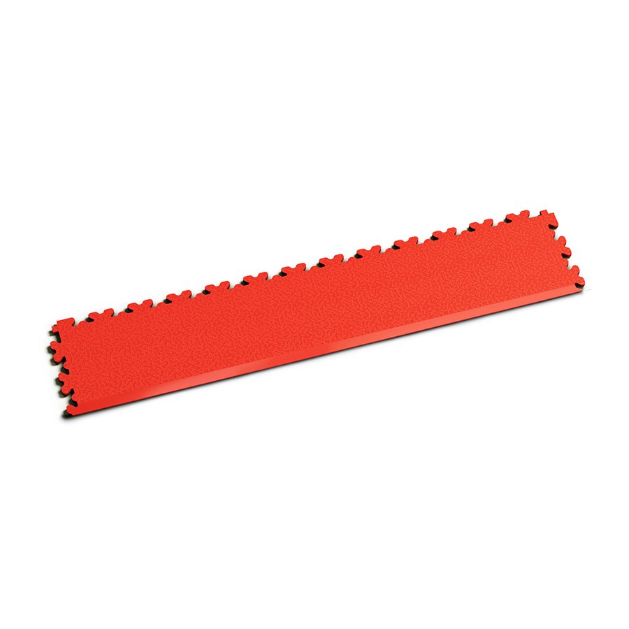 Červený PVC vinylový zátěžový nájezd Fortelock XL (hadí kůže) - délka 65,3 cm, šířka 14,5 cm, výška 0,4 cm