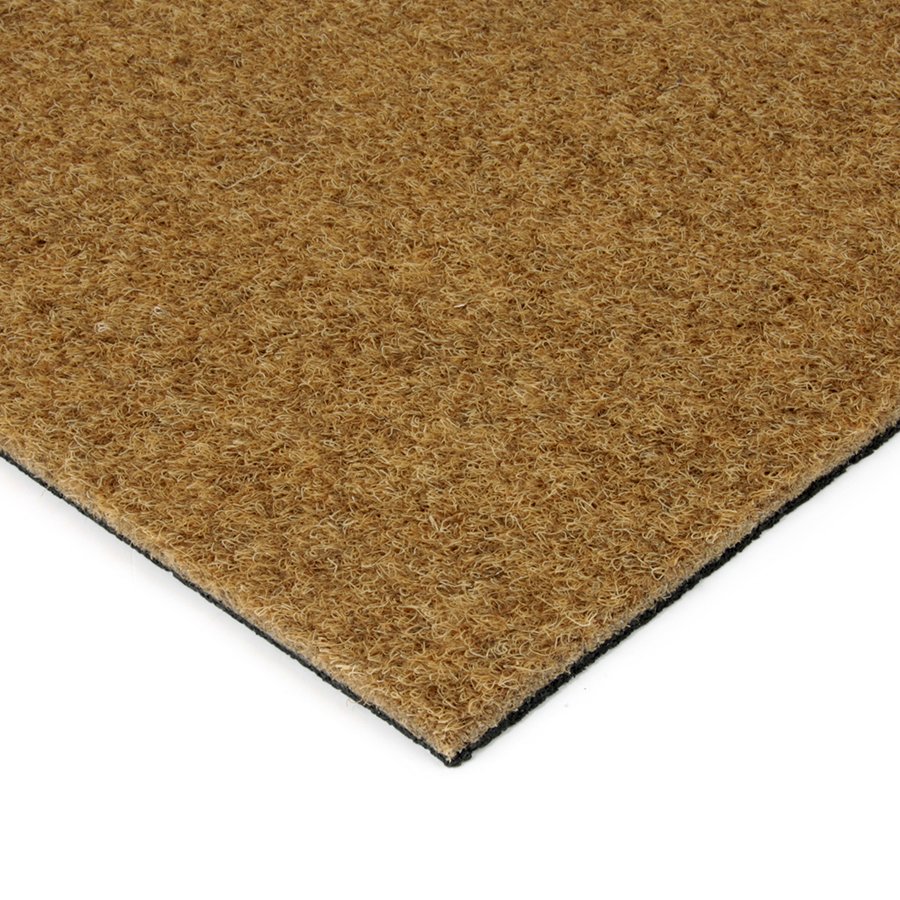 Hnědá kokosová vstupní zátěžová čistící zóna Synthetic Coco, FLOMA - délka 200 cm, šířka 200 cm a výška 1 cm 