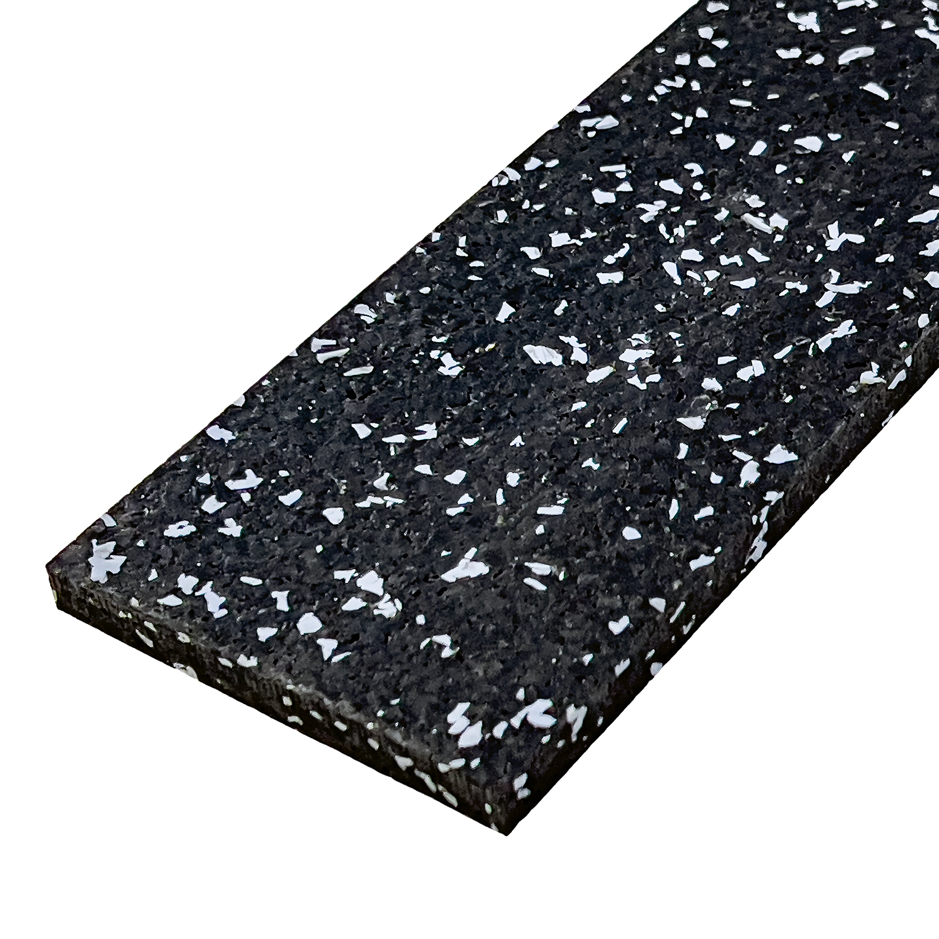 Černo-šedá gumová soklová podlahová lišta FLOMA FitFlo IceFlo - 200 x 7 x 0,8 cm