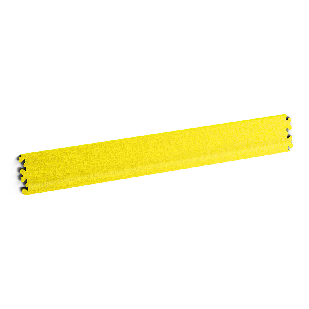 Žlutá PVC vinylová soklová podlahová lišta Fortelock XL (hadí kůže) - délka 65,3 cm, šířka 10 cm, tloušťka 0,4 cm