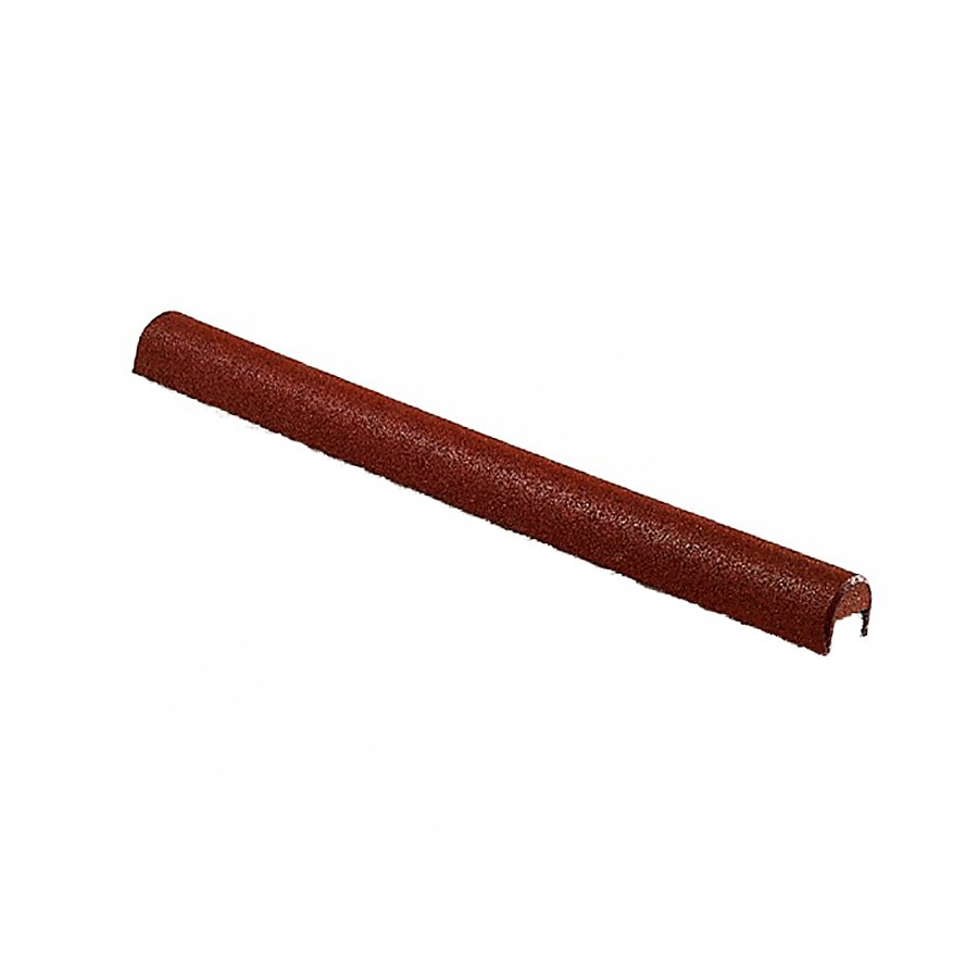 Červený gumový kryt obrubníku - délka 100 cm, šířka 10 cm a výška 10 cm 