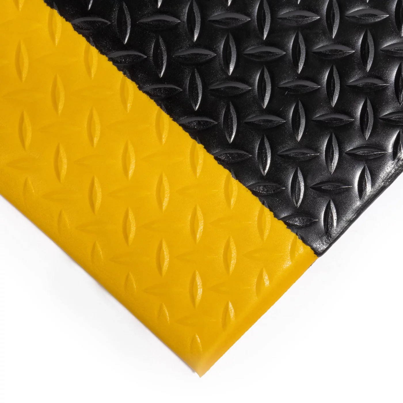 Černo-žlutá pěnová protiúnavová dvouvrstvá rohož - 18,3 m x 90 cm x 1,5 cm
