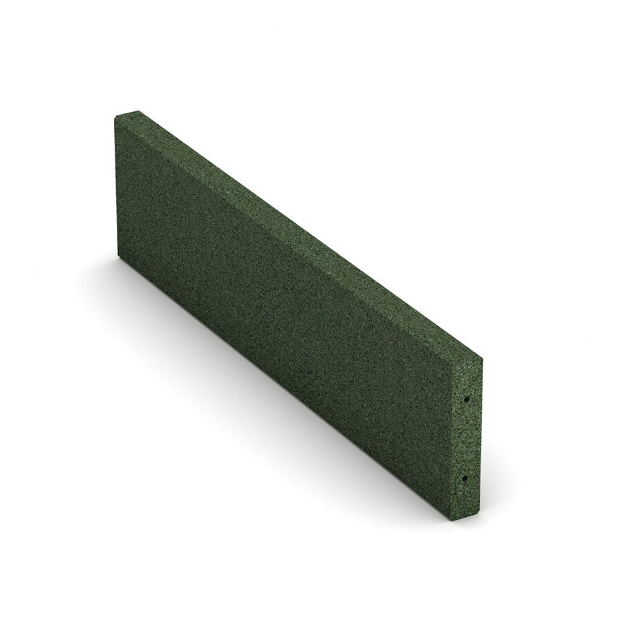 Zelený gumový dopadový obrubník OB2 FLOMA - délka 100 cm, šířka 6 cm, výška 25 cm