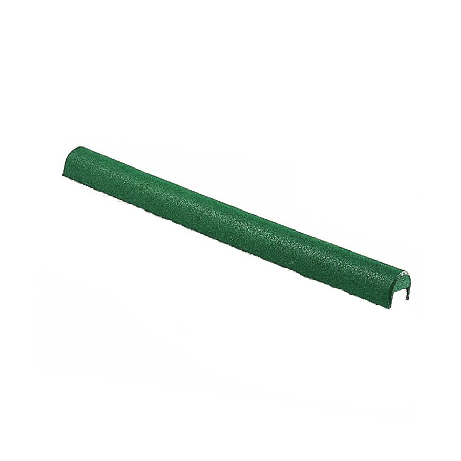 Zelený gumový kryt obrubníku - délka 100 cm, šířka 10 cm a výška 10 cm 