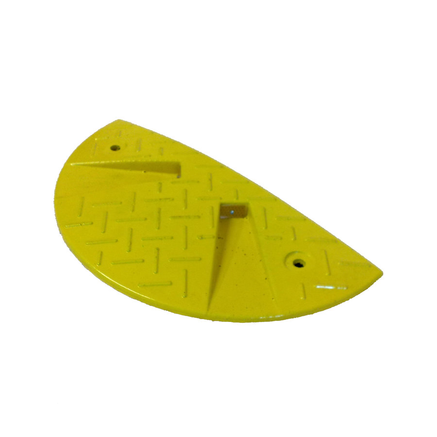 Žlutý plastový koncový zpomalovací práh - 30 km / hod - délka 21,5 cm, šířka 43 cm, výška 3 cm