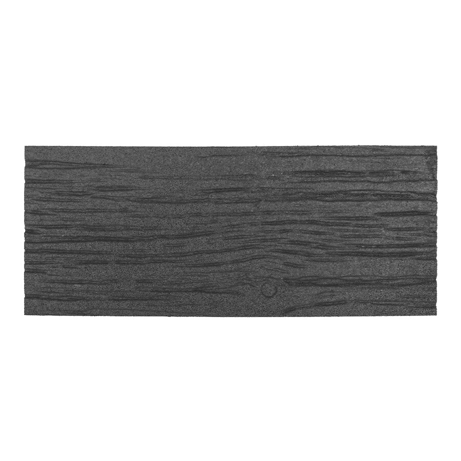 Šedý gumový zahradní nášlap FLOMA Wood (dřevo) - 26 x 60 x 1,7 cm