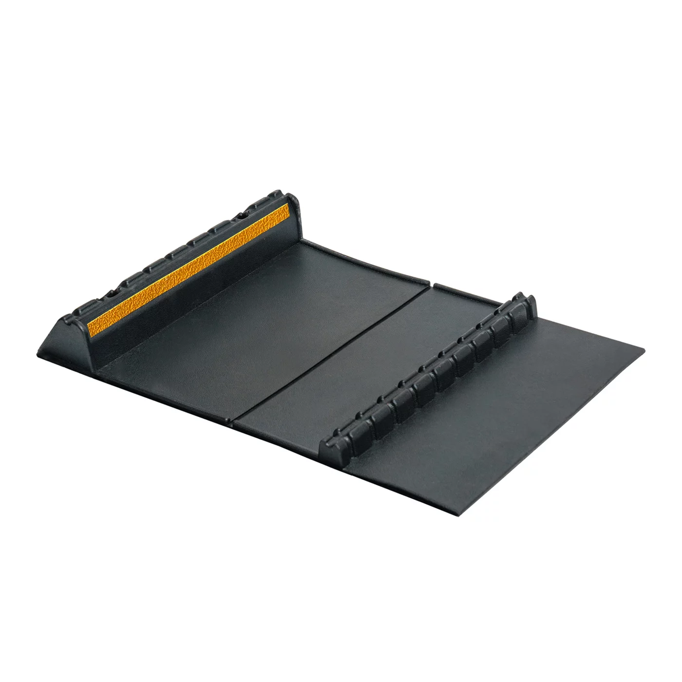 Černý gumový parkovací protiskluzový doraz FLOMA WS51 - 60 x 40 x 7 cm