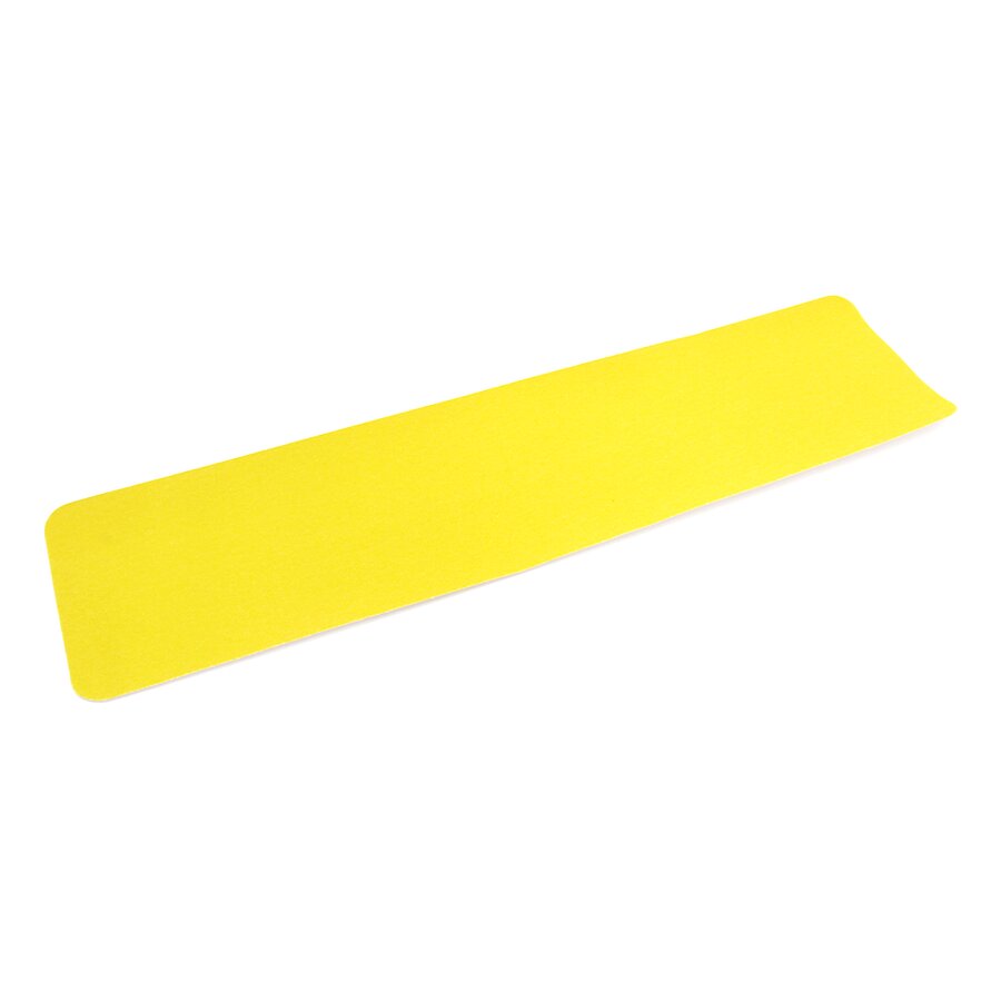 Žlutá korundová protiskluzová páska (pás) FLOMA Standard - 15 x 61 cm a tloušťka