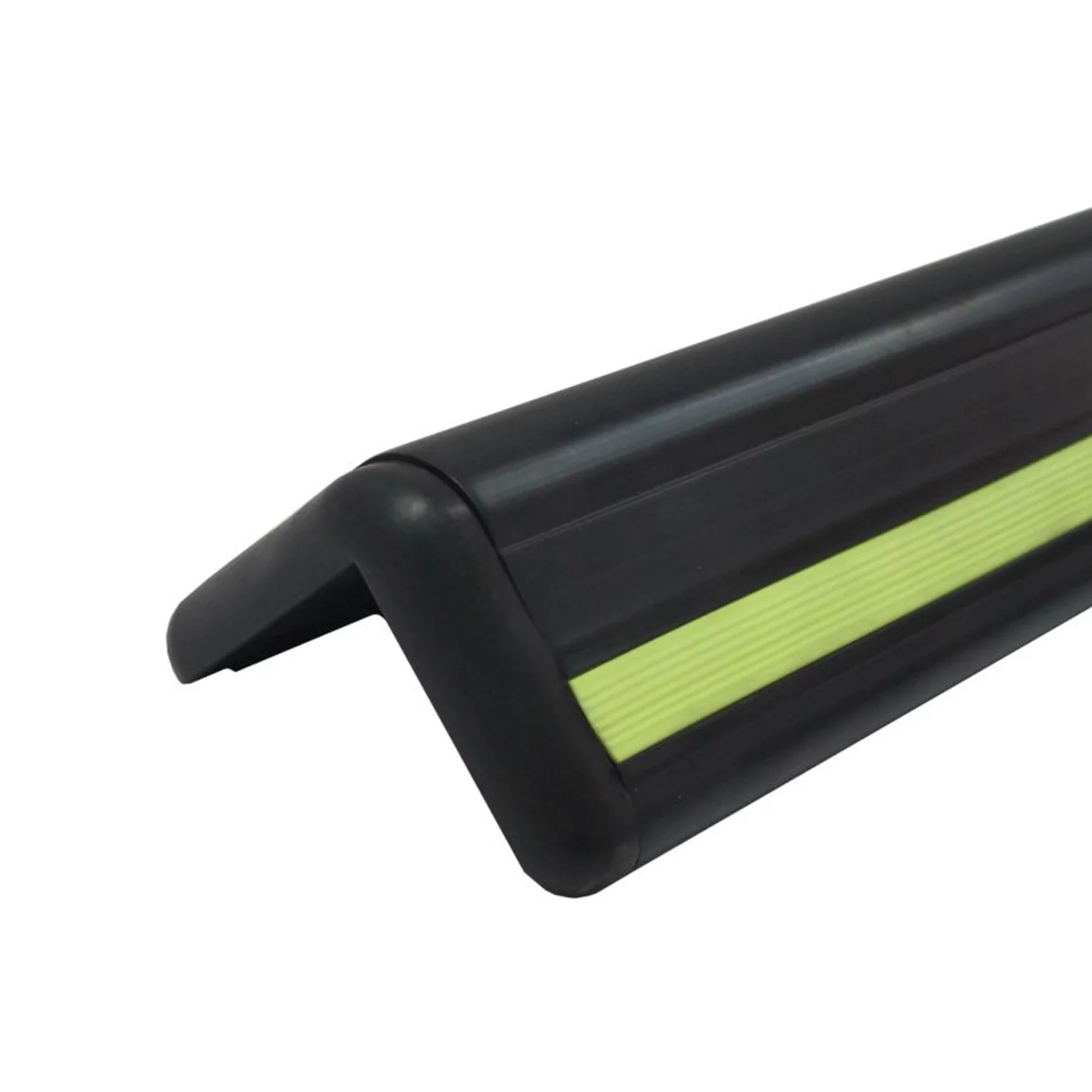 Černá gumová ochrana rohů zdí, stěn FLOMA CP84 - 100 x 8 x 2 cm