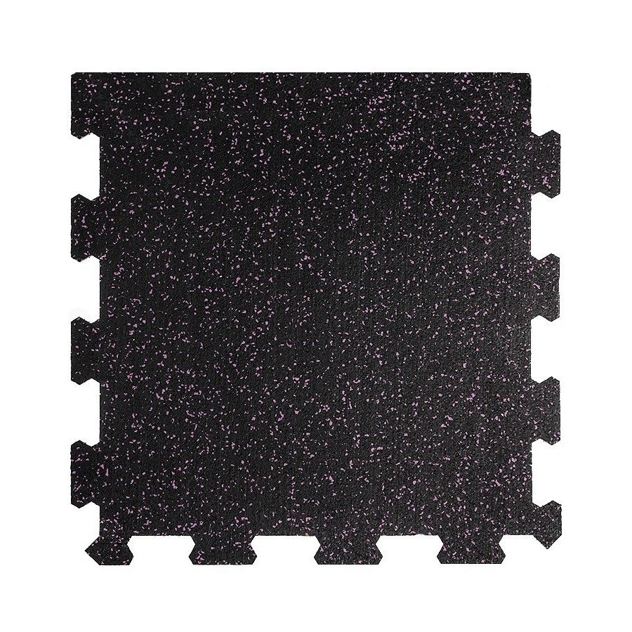 Různobarevná pryžová (10% EPDM STANDARD) modulární fitness deska (okraj) SF1050, FLOMA - délka 47,8 cm, šířka 47,8 cm a výška 1,6 cm 