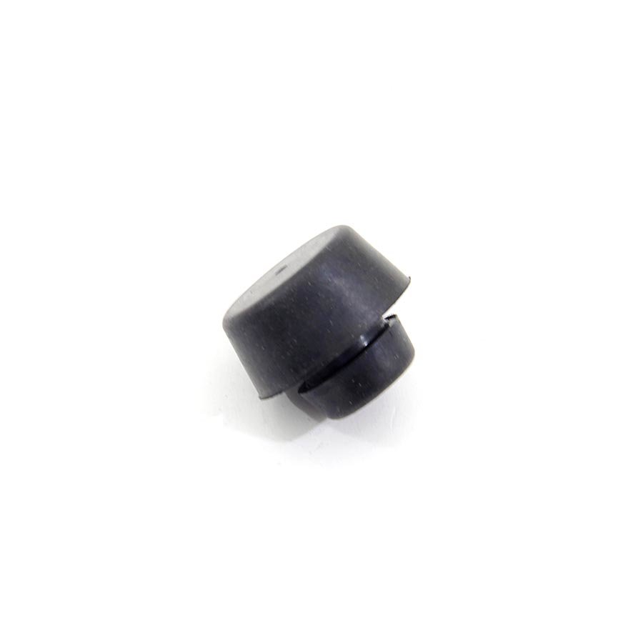 Černý gumový doraz nástrčný do díry FLOMA - průměr 2,8 cm x 1,3 cm a výška krku 